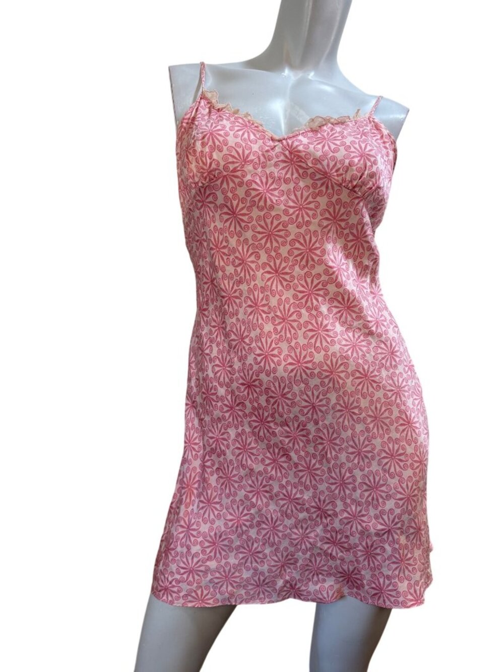 Y2K Vintage Dainty Coquette Feminine Lacey Slinky Dress Lingerie Medium